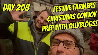 DAY 208 OLLY BLOGS FARM AND GETTING MY LAMBANANA READY FOR THE FESTIVE FARMERS CHRISTMAS CONVOY [upl. by Kai]