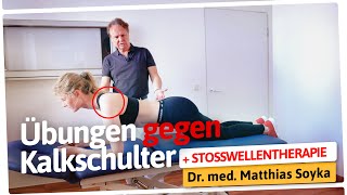 StoßwellenTherapie bei Kalkschulter wirkt besser mit diesen Eigenübungen [upl. by Ainigriv]