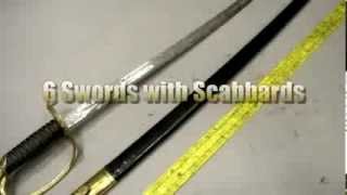 6 US Marine Swords with Scabbards on GovLiquidationcom [upl. by Anhsirk200]