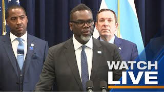 LIVE Chicago Mayor Johnson New York Mayor Adams Denver Mayor Johnston discuss migrant crisis [upl. by Gnes]