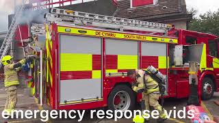 house fire demonstration at caerphilly fire station 19823 [upl. by Alethea87]