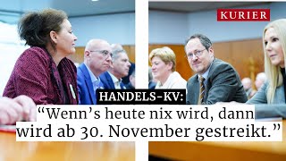 HandelsKV Streik ab 30 November wenn kein Ergebnis [upl. by Enawd]