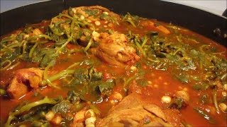 Muslos de pollo con verdolagas al guajillo [upl. by Aramen]