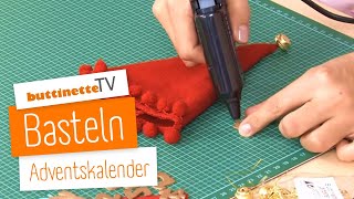 Adventskalender basteln  Tutorial  buttinette TV BASTELN [upl. by Schreiber192]