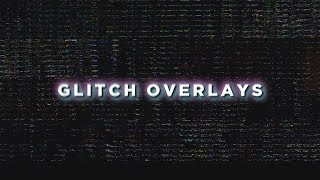 Glitch Overlay Pack  Numbers TV Camera Overlays amp More [upl. by Tavi]