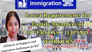 Philippine Immigration Requirements for OFW Immediate Family Member [upl. by Ziul]