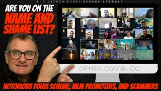 The Official Avenger Name and Shame List of Notorious Ponzi Scheme MLM Promoters and Scammers [upl. by Isnam295]