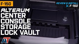 20152020 F150 FlowThrough Console Alterum Center Console Storage Lock Vault Review amp Install [upl. by Dorita688]