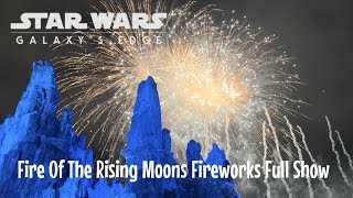 4K Fire of the Rising Moons Star Wars Fireworks Show Disneyland Full POV 2024 [upl. by Siraval]