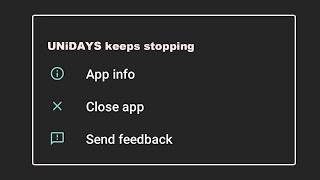 How To Fix UNiDAYS App Keeps Stopping problem Solution in Android Phone [upl. by Meill978]