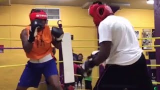 LEAK Claressa Shields gets DROPPED in Sparring by a Male Boxer with LOADED Gloves says the GWOAT [upl. by Ahsotal]