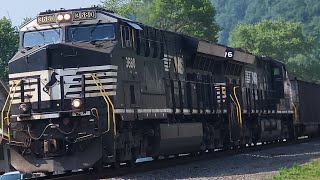 NS 3680 Leads 596 w ET44 Duo Through Creighton PA  62224 [upl. by Partridge]