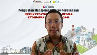 DETalk  Penguatan Manajemen Risiko untuk Efektifitas Tata Kelola Ketahanan Energi Nasional [upl. by Ynnelg596]