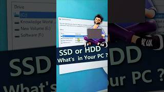 🚩🚩Advance Windows Trick 🙄 How to check SSD or HDD in Laptop shorts ytshorts window [upl. by Alel]