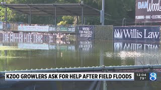 Growlers ask for help after Homer Stryker Field floods [upl. by Madoc792]