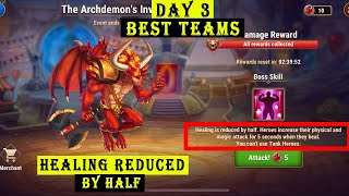 Archdemon Invasion Day 3 Best Teams With Highest Damage  Hero Wars Mobile Alliance [upl. by Aufmann]