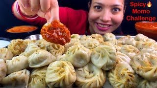 Eating Spicy🔥 Momo Challenge  80 Momo Eating Mukbang  Indian Street Food Eating Show  Food Show [upl. by Giah749]