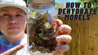 How to DEHYDRATE MOREL MUSHROOMS  Best Way To Store Morels [upl. by Charlotte]