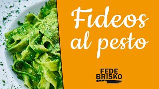 FIDEOS caseros AL PESTO  MUY FÁCIL y en 1 MINUTO [upl. by Hunt]