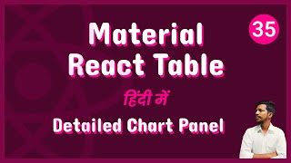 Material React Table v2  Detailed Chart Panel 35 [upl. by Edasalof]