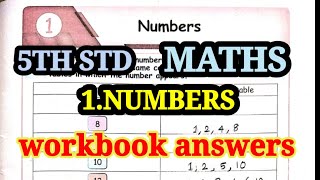 5th STD MATHS 1NUMBERS WORKBOOK ANSWERS TERM 2 [upl. by Ellinet]