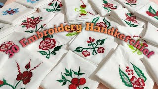 Top 30 Embroidery Rumal Handkerchief design  machine Embroidery  rumal kadhai wala [upl. by Kelli625]