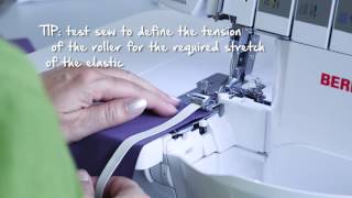 Tutorial how to use the BERNINA elasticator foot for overlockers  sergers [upl. by Mirielle]