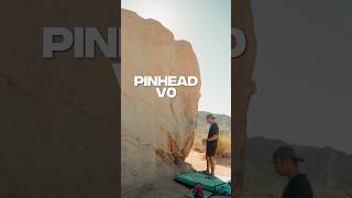 Pinhead V0 in Joshua Tree bouldering climbing joshuatree joshuatreeclimbs pinhead [upl. by Eta]