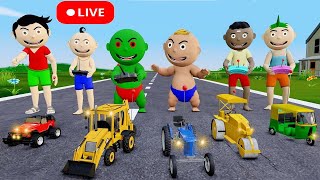 Bittu Sittu Jcb Wala Cartoon  Jcb Tractor Cartoon  Gadi Wala Cartoon  Jcb Gadi Video [upl. by Fruma161]