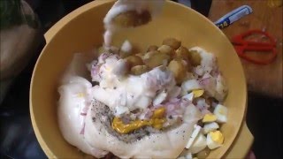 Potato amp Egg Salad Recipe Using Marble Potatoes [upl. by Nylaroc]