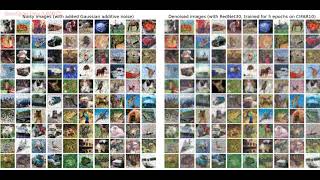 Convolution AutoEncoder with SkipConnections for Image Denoising trained on noisy CIFAR10 with tf [upl. by Oniratac]