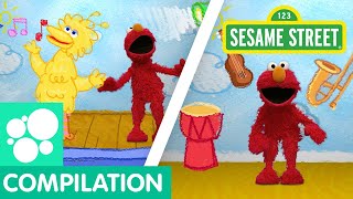 Sesame Street Music Fun with Elmo  Elmos World Compilation [upl. by Goda]