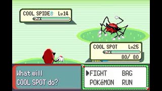 Catching a Cool Spide in Pokemon Super Cool Spot Version [upl. by Redfield]