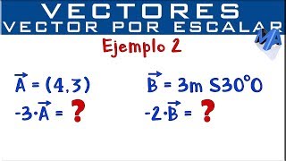 Multiplicación de un vector por un escalar  Ejemplo 2 [upl. by Irena]