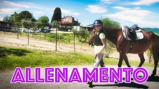 A CAVALLO  Allenamento passo trotto galoppo e salto ostacoli scuola di equitazione in Toscana [upl. by Nolek]