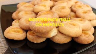 Biscotti di pasta frolla con marmellata  Le Ricette di Arcangela [upl. by Enoyrt]