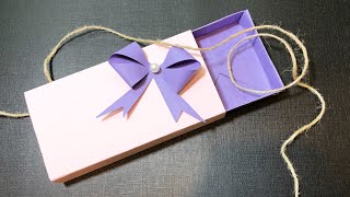 DIY  Paper Gift Box  Origami box 🎁 [upl. by Curtis]