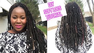 DIY SUPER SOFT DISTRESSED FAUX LOCS TUTORIAL [upl. by O'Conner]