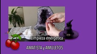 ▷ Como limpiar una AMATISTA y amuletos de CUARZO ✅ Piedras energéticas [upl. by Ymmij]