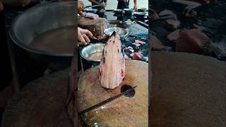 fishcutting skills short video kingfish head fishcurry cut karela sea water surmai [upl. by Leahcir]