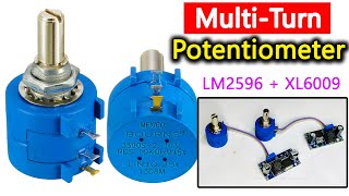 3590S2103L 10K Precision MultiTurn Potentiometer 10 Turns Adjustable Resistance  LM2596 Xl6009 [upl. by Alejoa]