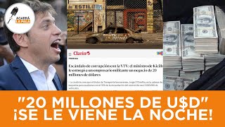 AGARRARON CON LAS MANOS EN LA MASA A UN MINISTRO DE KICILLOF Y SE LE VIENE AL NOCHE quotUS20 MILLONESquot [upl. by Baecher]