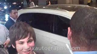 Logan Lerman  Signing Autographs at the My Own and Only Premiere in NYC [upl. by Airekat44]