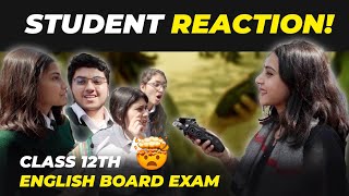 Class 12th English Board Exam🔥 Student Reaction  Exam Review 202324 [upl. by Mientao]