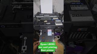 👉how to pvc Card printer Epson L8050 printer pvc card printing Best printer [upl. by Vernen]