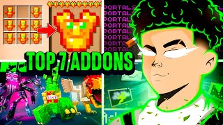 🔥TOP 7 MELHORES ADDONS SURVIVAL PARA O MINECRAFT PE 121 ATUALIZADO 2024🔥 [upl. by Ellenwad]