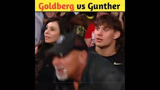 Goldberg jumps the barricade to confront Gunther Bad Blood 2024 shorts wwe [upl. by Hayn]