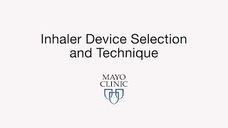 Inhaler Device Selection and Technique  BAVLS [upl. by Vergne191]