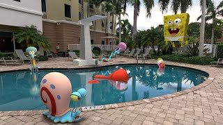 Deadly pool😱😱Take care SpongeBob [upl. by Pascia618]