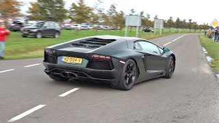 Lamborghini Aventador LP7004 with Akrapovic Exhaust Revs amp Accelerations [upl. by Htinek]